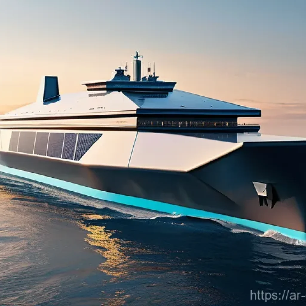 해양기술 혁신 기업 - **Prompt 1: Autonomous Cargo Vessel in a Serene Seascape**
    "A majestic, ultra-modern autonomous ...