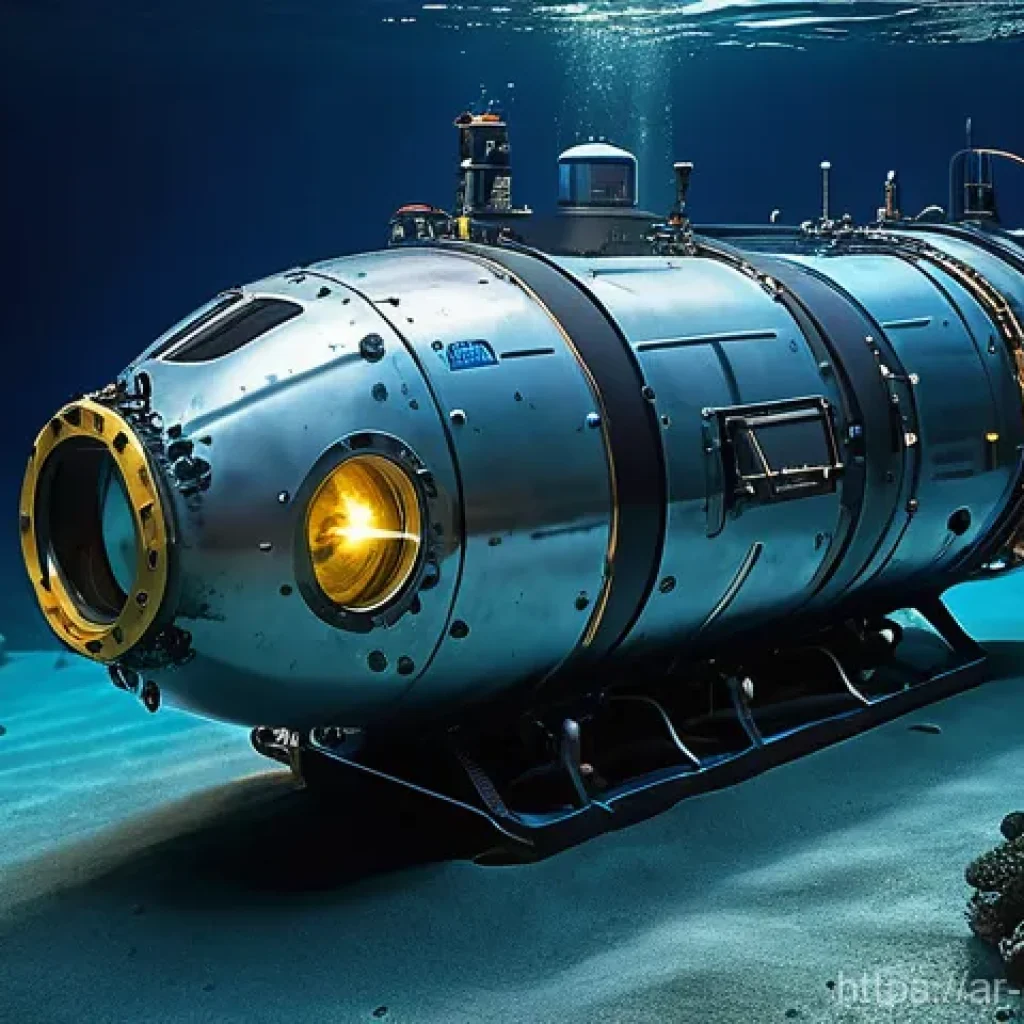 심해 구조물 모니터링 - **Prompt 1: Advanced ROV inspecting a submarine pipeline in the deep sea.**
    "A highly detailed, ...