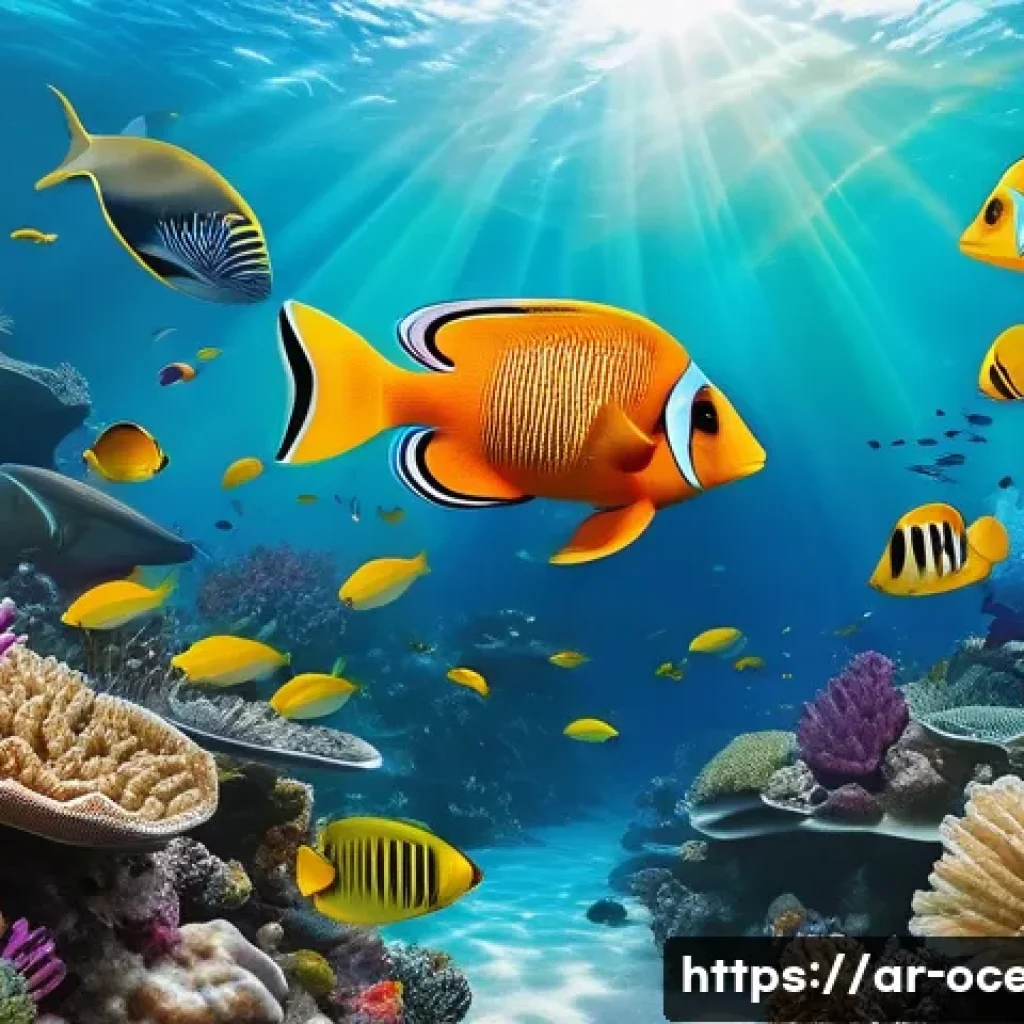 해양 기후 모델링 기술 - **Prompt: "A breathtaking, vibrant underwater scene showcasing a flourishing coral reef ecosystem. S...